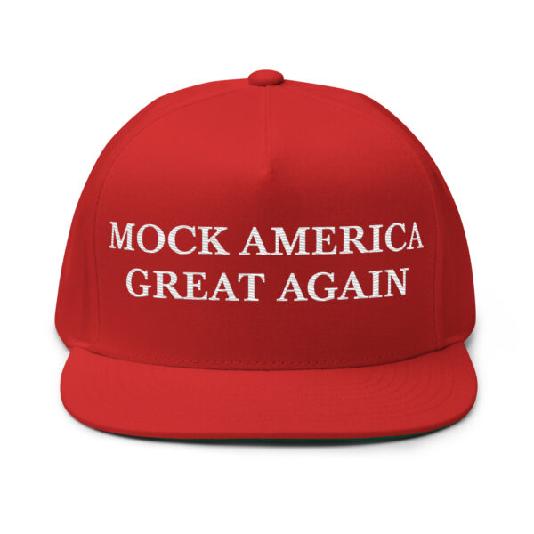 Flat Bill Cap - Mock America Great Again