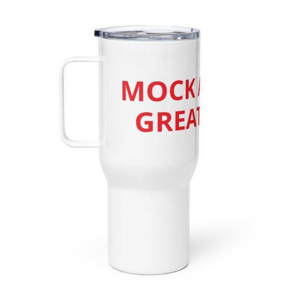 Travel mug with a handle - MOCK AMERICA GREAT AGAIN - Image 2