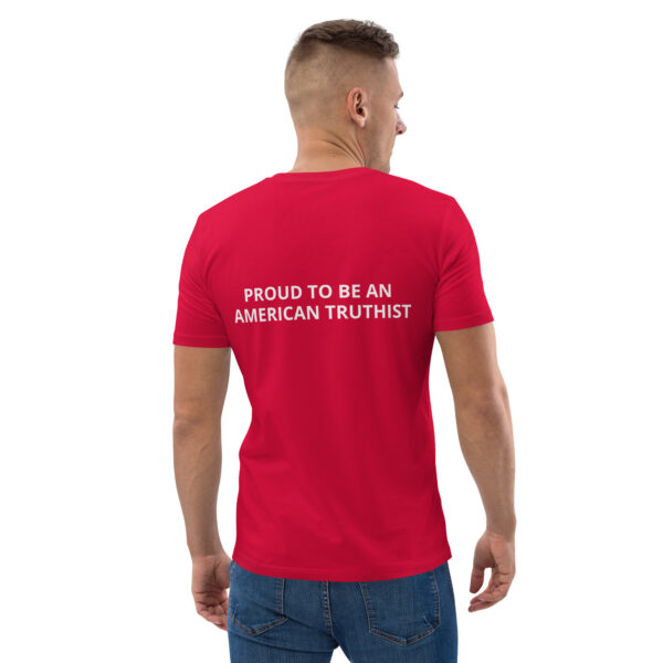 Unisex organic cotton t-shirt - MOCK AMERICA GREAT AGAIN - Image 3